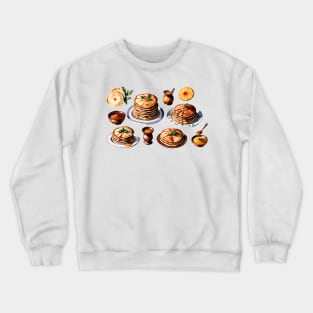 Moroccan Cuisine Food Kitchen in vibrant vector style Crewneck Sweatshirt